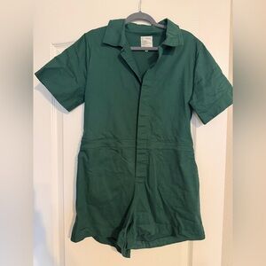 Fordays Green Short Sleeve Jumpsuit